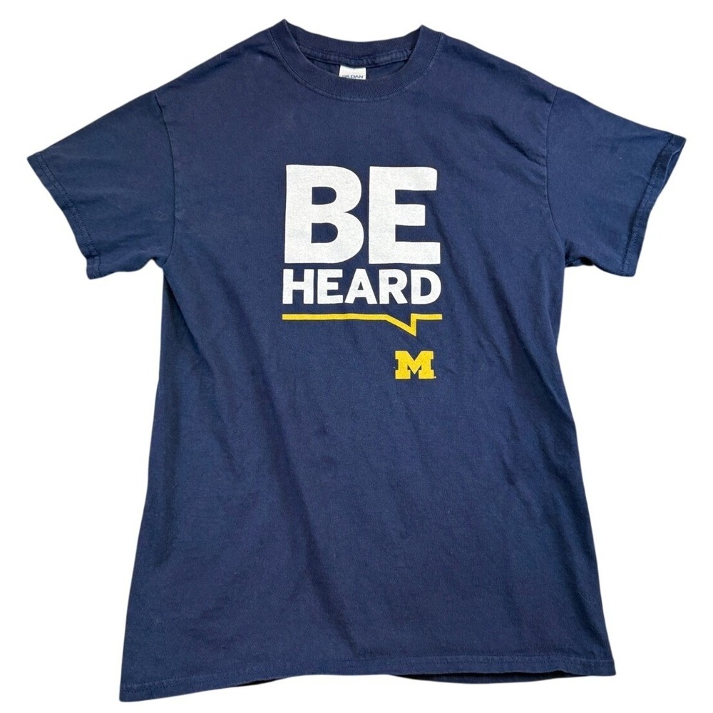 Gildan University of Michigan Be Heard Diversity Equity Inclusion T-Shirt Small